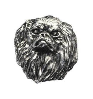 Pekińczyk pin posrebrzony Art-Dog